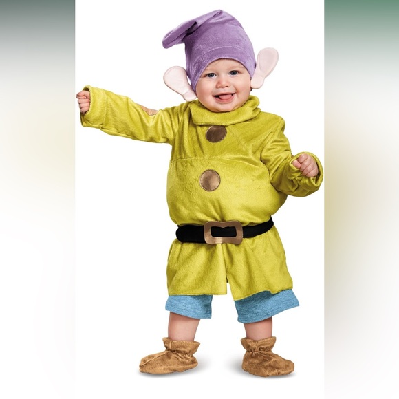 Disney Disguise Dopey Deluxe Infant Costume - 12/18mo - Picture 1 of 6